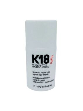 K18 Biomimetic HairScience Leave-In Molecular Repair Hair Mask 0.5 fl oz / 15 ml
